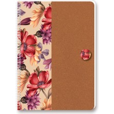 Keskin Color Uni Flowers A4 60 Yaprak Kareli Pp Kapak Spiralli Defter 60 Gram (4 Lü Paket)