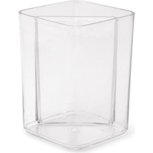  kristal masa üstü kalemlik kübik şeffaf