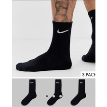 Nike 3'lü Beyaz Unisex Çorap Antrenman Veya Günlük ( Uzun)