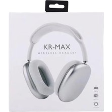 Pileli Store Mey Ithalat®  Kr Max Bt Kablosuz Kulaklık - Beyaz