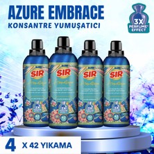 Sır 4 Adet Aromatique Konsantre Çamaşır Yumuşatıcısı Azure Embrace 3x Parfüm Etkisi (750 ml x 4 Adet)