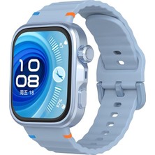 Dexmon Huawei Watch Fit 3 / Fit 4 / Fit 4 Pro Uyumlu Çizgi Desenli Tokalı Spor Silikon Kordon Kayış