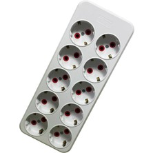 Ormey 10'lu Topraklı Grup Priz (Klemensli)