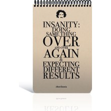  gıpta typo a5 spiralli sert kapak bloknot (not defteri) 100 yaprak kareli (6 lı paket) 2733