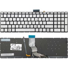 Afila Hp 15-BW020NT (2CL52EA) Notebook Klavyesi, Tuş Takımı (Silver, Gri Tr) Işıklı