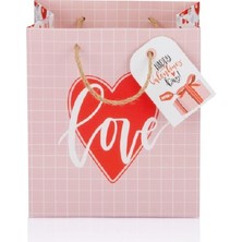 Gıpta Valentines Day B3 Caritas Karton Çanta (Hediye Çantası) 170X130X190 Mm (32 Li Paket) BG9735