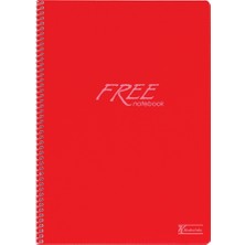  free a4 120 yaprak kareli pp kapak spiralli defter 60 gram (6 lı paket)