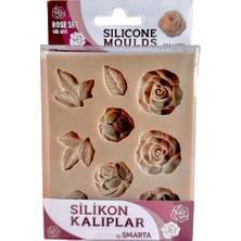 Smarta Model Hamuru Silikon Kalıp - Mobilya Süsleme - Güller SK1013045