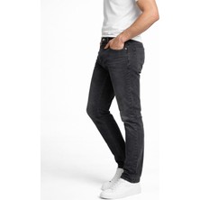 Erkek Slim Fit Dar Paça Esnek Likralı Denim Jeans Kot Pantolon 7573