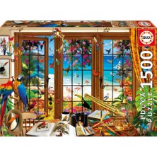 Educa Puzzle 1500 Parça Kuş Gözlemcisinin Penceresi 20333