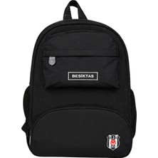Beşiktaş Lisanslı Logolu Siyah Sırt Çantası - Su Itici Kumaşlı Laptop Bölmeli Okul Çantası