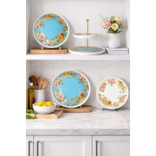 Kadim Vizyon Glazze Rosalıa 6 Kişilik Pasta Ikram Takımı 13 Parça