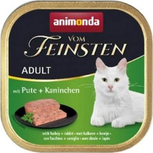 Animonda Vom Feinsten Hindili ve Tavşanlı Yetişkin Kedi Konservesi 100GR