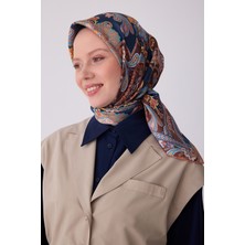 Belli Etnik Desen Ipek Twill Eşarp  - 2026 Ilkbahar-Yaz (T)  4304-31