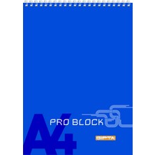Gıpta Pro Block A4 Spiralli Karton Kapak Bloknot (Not Defteri) 40 Yaprak Kareli (12 Li Paket) 1398