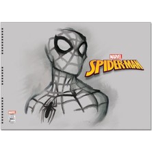  spiderman 35x50cm 15 yaprak spiralli resim defteri 110 gram (4 lü paket)