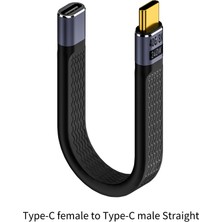 Livx Usb4 Type-C Uzatma Kablosu 40GBPS 240W 8K@60Hz – Erkek Dişi Usb-C Adaptör 15CM – Pd Hızlı Şarj – Thunderbolt 4 Uyumlu Tcu