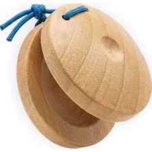 Temel Ahşap Kastanyet El Perküsyon Aleti 6 cm