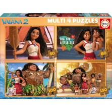 Educa Çocuk Puzzle Multi 4 Vaiana 2 50+80+100+150 Parça 20104