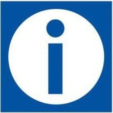  aplı yapışkanlı kağıt uyarı etiketi (bilgi - ınformation) 114x114 mm (1 adet) ref-10947