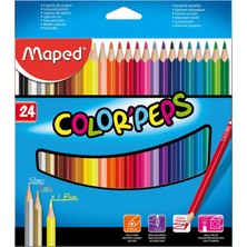 Maped Color'Peps Kuru Boya Kalemi 24 Renk Kutu 183224