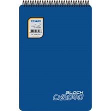  gıpta chromo block a4 spiralli pp kapak bloknot (not defteri) 80 yaprak çizgili (6 lı paket) 3366