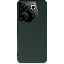 SiHako Tecno Camon 20 5g Kılıf First Silikon - Koyu Yeşil