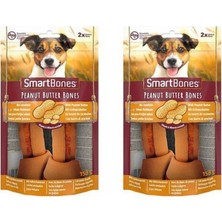 Smart Bones Yer Fıstığı Ezmeli Orta Irklar Için Düğümlü Köpek Ödül Kemiği (2li) 158GR x 2 Adet