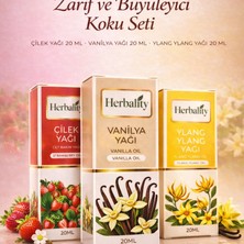 Çare Burada Zarif ve Büyüleyici Koku Seti (Çilek Yağı & Vanilya Yağı & Ylang Ylang Yağı)