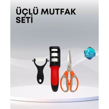 Nemere İthalat Çok Fonksiyonlu Mutfak Makas Seti – 3 Makas, Bileyici ve Soyacak Dahil Nemere Ithalat