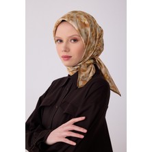 Belli Çiçek Desen Ipek Twill Eşarp  - 2026 Ilkbahar-Yaz (T)  4319-06