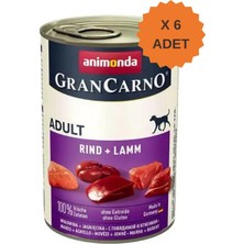 Animonda Grancarno Sığırlı ve Kuzulu Yetişkin Köpek Konservesi 400GR x 6 Adet