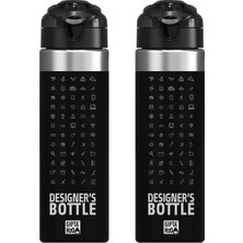 Gıpta Designers H20 Bottel Tritan Sporcu Kapaklı Matara (Suluk) 630 Cc K7524