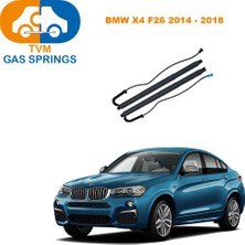 Tvm Gas Springs Bmw X4 F26 2014-2018 Elektrikli Bagaj Amortisörü Sağ / Sol (2 Adet)
