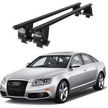 Today Auto Royal Audi A6 (2004 - 2011) Uyumlu Siyah Kilitli Ara Atkı Port Bagaj Tavan Barı