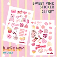 Kosinüs Reklam Pink Temalı Etiket—2 Li Set