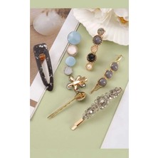 Efela Dünyası Karışık Model Kristal Taş Detaylı 7 Li Kadın Set Toka