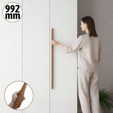 Badem10 Vento Çizgili Saten Bronz Çekmece Kulp 992 mm Şık Görünümlü Modern Tasarım Dayanıklı Mobilya Kulpu