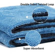 Madcar Twisted Double Plus 50X80 Kurulama Havlusu Blue Gray 1200 Gsm