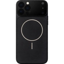 Fenza iPhone 14 Pro Uyumlu Kamera Korumalı Magsafe Wireless Şarj Özellikli Full Glass Arka Kapak