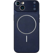 Fenza iPhone 14 Uyumlu Kamera Korumalı Magsafe Wireless Şarj Özellikli Full Glass Arka Kapak