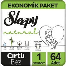 Sleepy Natural Newborn 1 Numara 2-5 kg 64 Adet