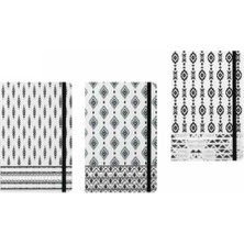 Keskin Color Not Defteri Pronot-Foil Ethnica Çizgili 80 Yaprak 9X14 Cm 413715-99 Asorti