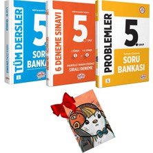 Data Yayınları 5. Sınıf Tüm Dersler & Problemler Soru Bankası ve (3+3) Fasiküllü 6 Deneme Sınavı Seti (Hediyeli)