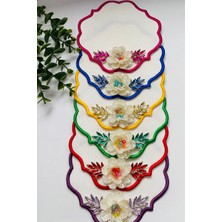 Elçiçek Homedecor Sunum Peçete,kokteyl Peçete,kahve Yanı Sunum Peçete (Renkli) 6 Adet