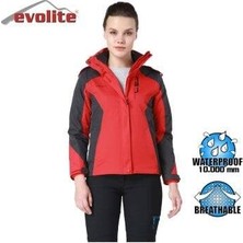 Evolite Diva Bayan 3in1 Grikırmızı Mont