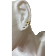 Gülnar Bijuteri Minimal Kutup Yıldızı Kıkırdak Tragus Helix Pearsıng Küpe 316L Çelik
