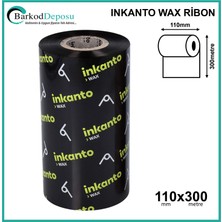 Inkanto 110MM x 300M Wax Ribon (Out) – Termal Transfer Şerit