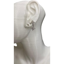 Gülnar Bijuteri Kutup Yıldızı Tragus Pearsıng Çelik Kıkırdak Küpe (1 Adet )