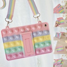 Shepherds Samsung Galaxy Tab A9 Plus Çocuklar Için Standlı ve Askılı Darbeye Dayanıklı Bubble Kılıf X-210